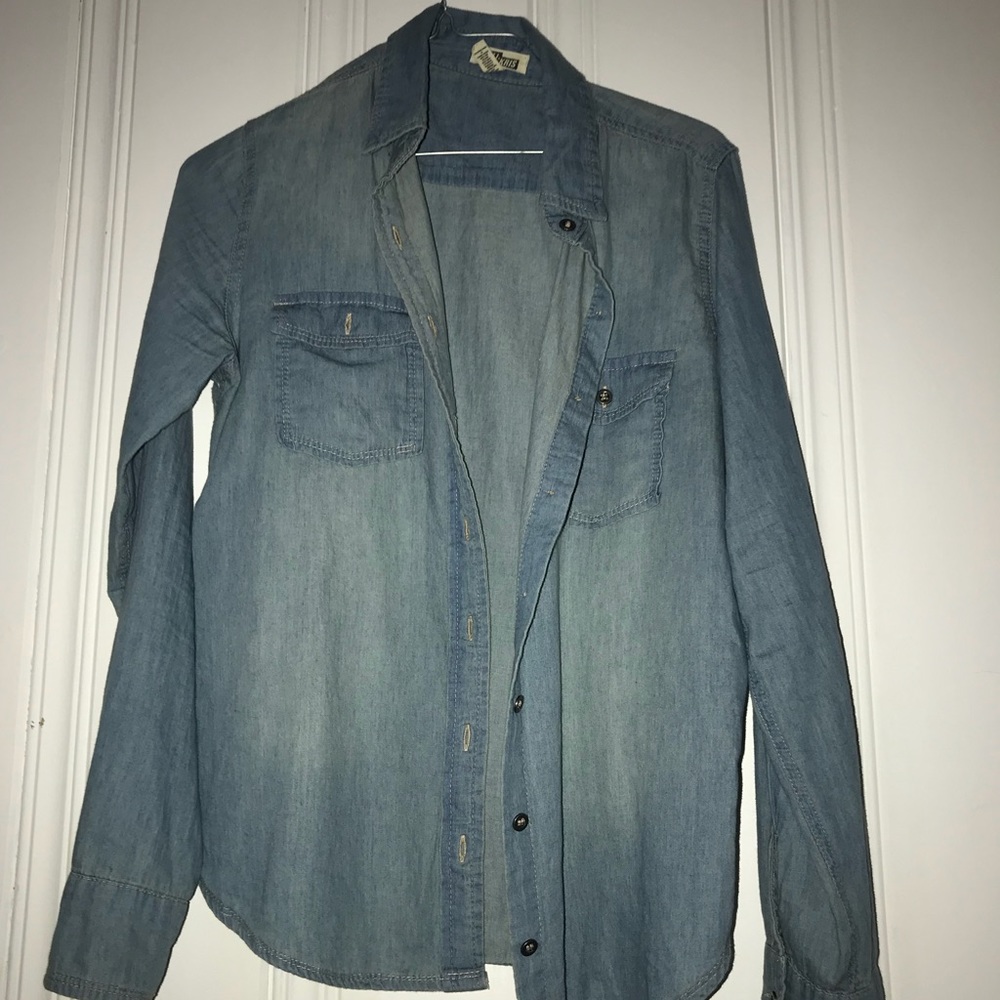 Denim Button Up Long Sleeve